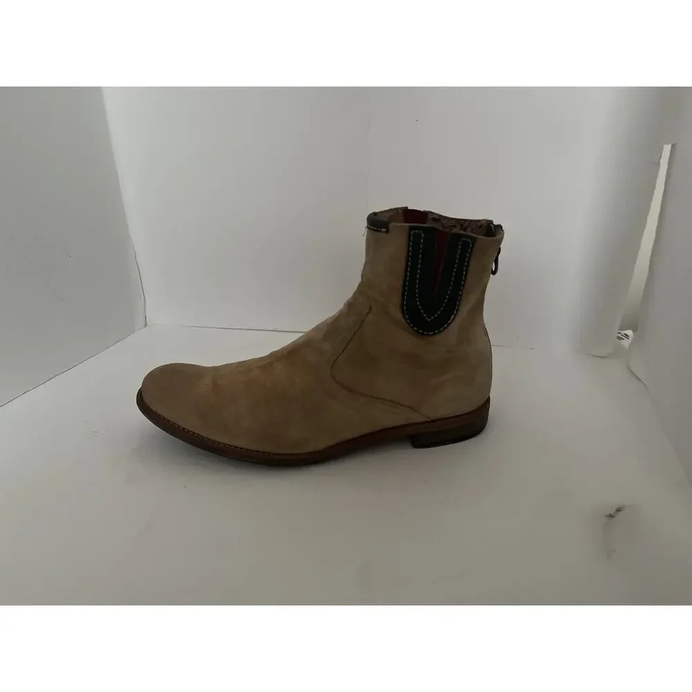 PAUL SMITH MEN'S VERY COOL SUEDE BOOTS. BACK ZIP SZ 9 BUT FIT LIKE A 10 , ITALY
